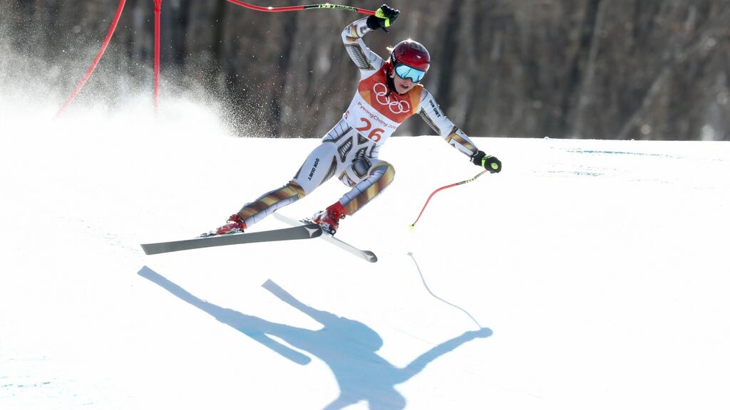 Ester Ledecka of the Czech Republic competes during the Alpine Skiing Ladies Super-G on day eight of the PyeongChang 2018 Winter Olympic Games. Photo: Alexander Hassenstein/Getty Images