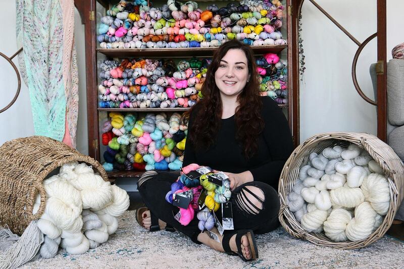 Jess Kavanagh of Olann is one of 24 finalists competing in the Ireland’s Best Young Entrepreneurs Award. Photograph: Lorraine Teevan