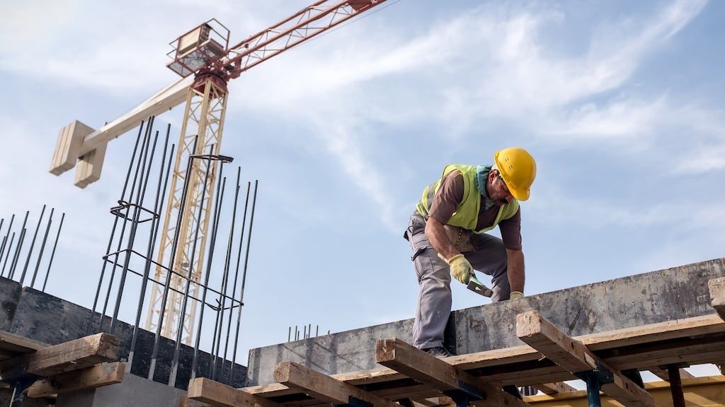 The number of non-fatal injuries on construction sites looks set to be lower this year, with 633 injuries recorded compared with 838 last year. Photograph: iStock