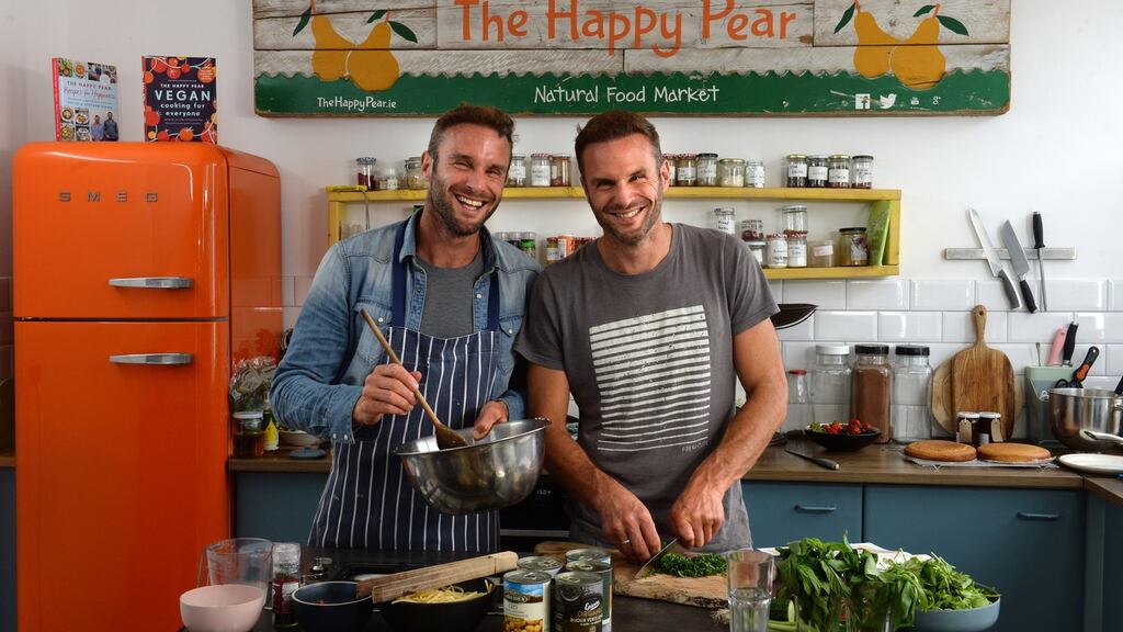 David and Stephen Flynn of The Happy Pear. Photograph: Dara Mac Dónaill