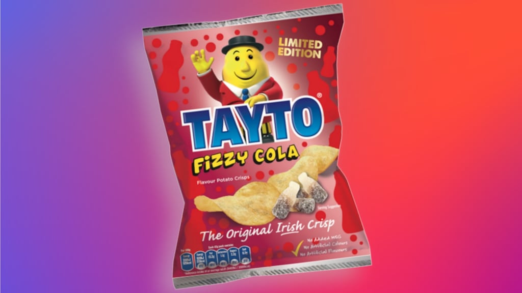 Tayto's new fizzy cola crisps