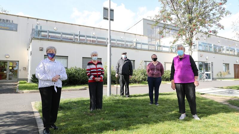 Bluebell Community Centre, Bluebell Road, Dublin. From left: Antoinette O’Connor, Christine O’Connell, Patrick McLoughlin, Áine Libreri and Liena Hayes. Photograph Nick Bradshaw/The Irish Times