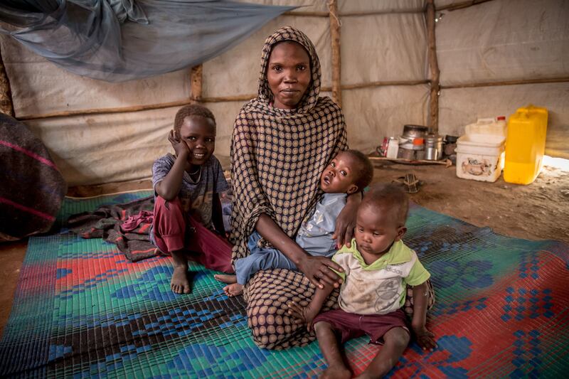 Julia James (24) said her husband left her after the war broke out. Photograph: Sally Hayden