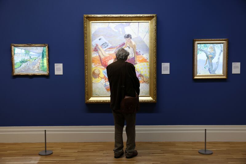 John Lavery's painting Sunbathers at the National Gallery of Ireland/
Photograph: Laura Hutton