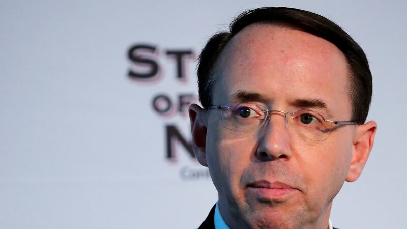 Deputy attorney general Rod Rosenstein: his decision to seek the surveillance of Carter Page, a Trump associate, is at the centre of the memo. His future is now in question. Photograph: Carlos Barria/Reuters