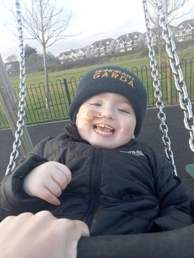 Two-year-old Ollie suffers regularly from epileptic seizures