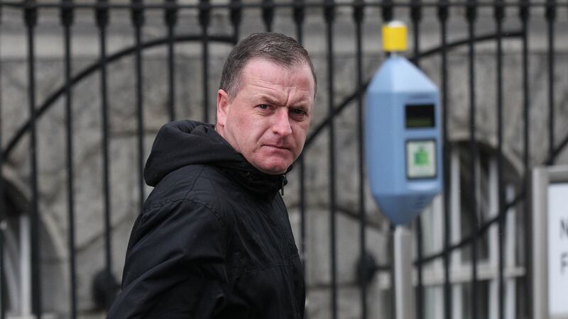 Mark Cruikshanks (38) of Cushlawn Park, Tallaght, Dublin has pleaded not guilty to careless driving at Fleet Street on the evening of October 17th, 2014. Photograph: Collins