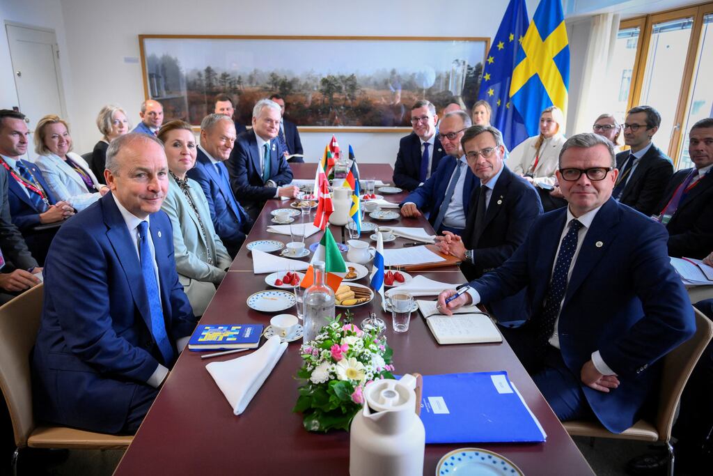 Micheál Martin and some other EU leaders want the bloc's trade agreement with Israel suspended, but pro-Israel countries disagree. Photograph: John Thys/Getty