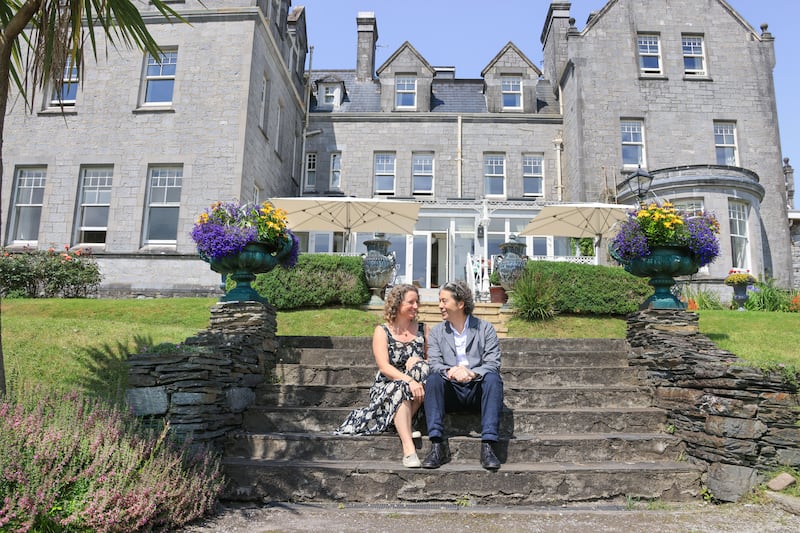 Bryan Meehan with his wife, Tara, at the Park Hotel Kenmare. Photograph: Valerie O'Sullivan