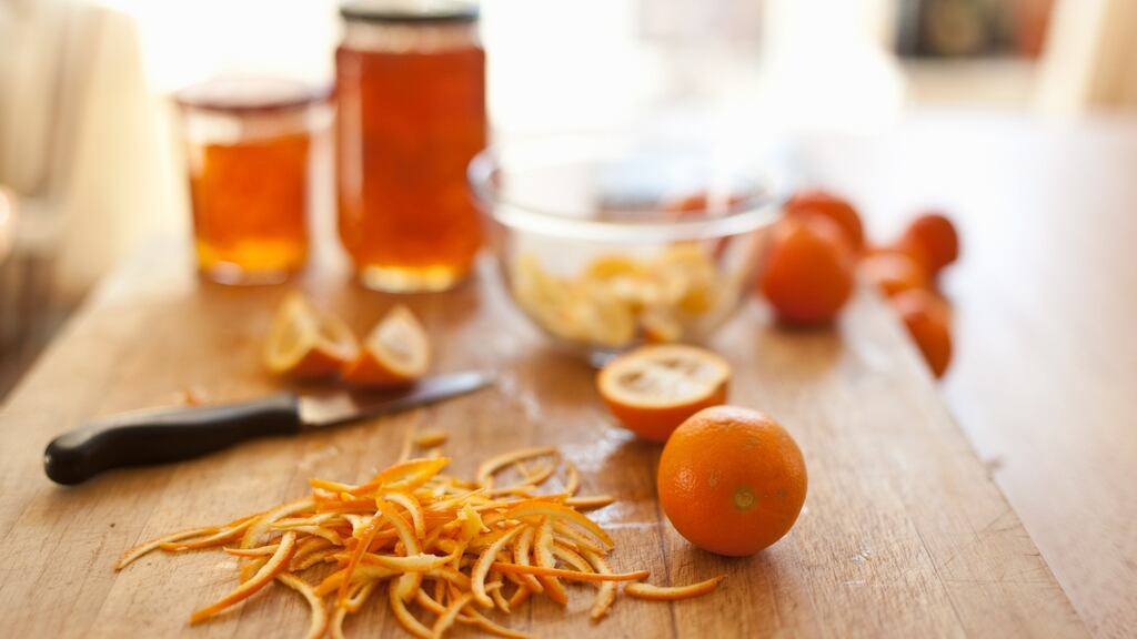 Preparing Seville oranges for home made marmalade. Photograph Getty