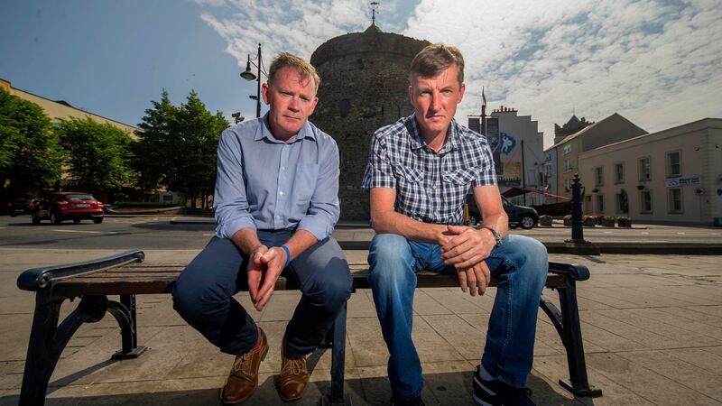 Paul Walsh and Colin Power, who were victims of Waterford child abuser Bill Kenneally. Photograph: Patrick Browne