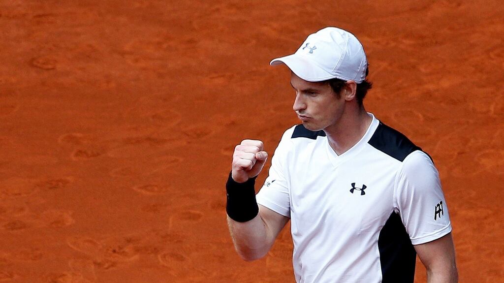 Andy Murray beat Rafael Nadal in straight sets to reach the Madrid Open final. Photograph: Reuters