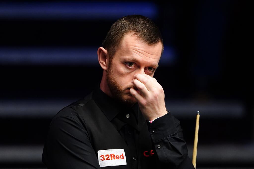 Mark Allen, who has labelled conditions at the British Open as 'absolutely embarrassing' and said the table he played on should be 'burned'. Photograph: Zac Goodwin/PA