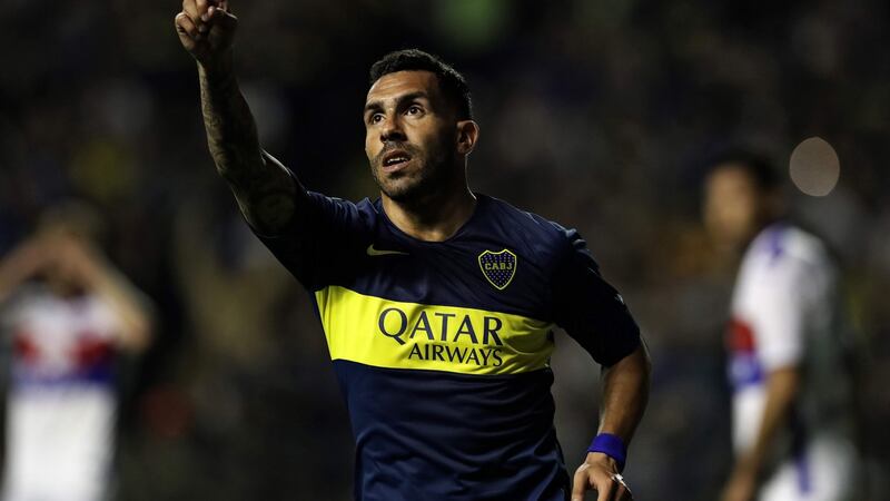 Boca Juniors’ forward Carlos Tevez remains one of their key players. Photograph: Getty Images