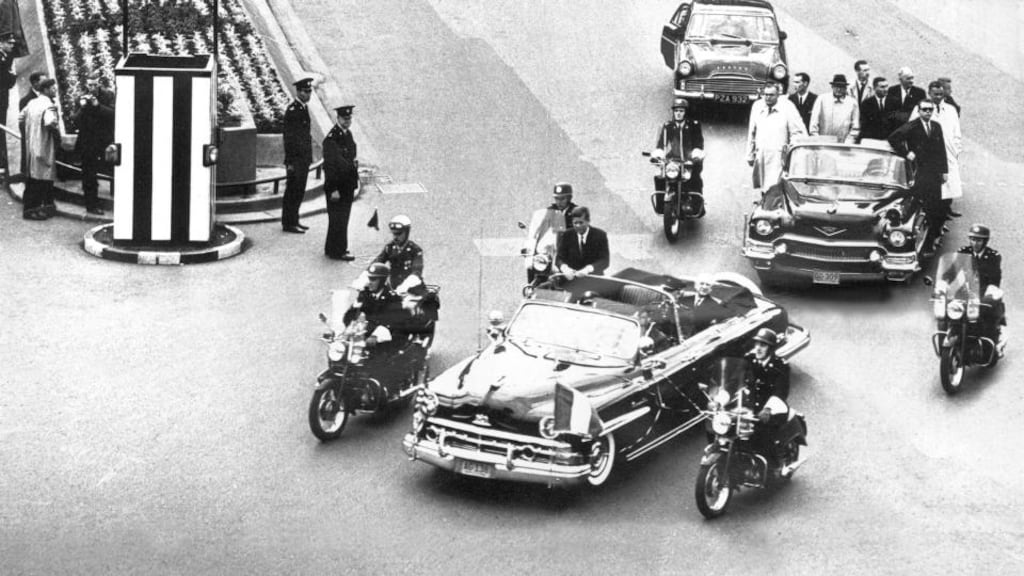 President Kennedy’s visit to Dublin in 1963. He had also visited Dublin as a senator in 1955 with Jackie