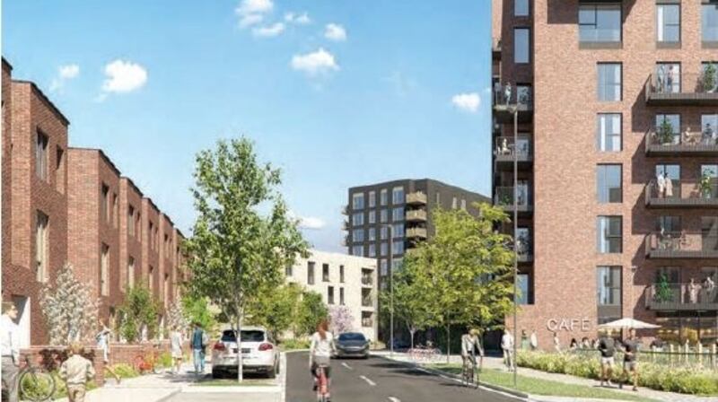 Artist’s impression of plans for O’Devaney Gardens site