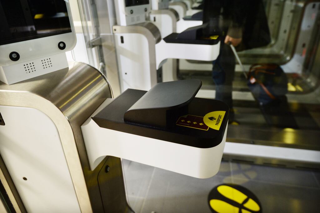 The passport control area in Terminal 1 of Dublin Airport. Photograph: Alan Betson
