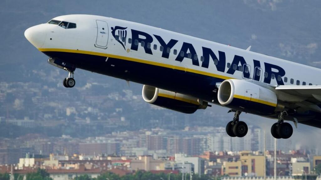 Ryanair declined 1.9 per cent to €12.51. Photograph: Josep Lago/AFP/Getty Images