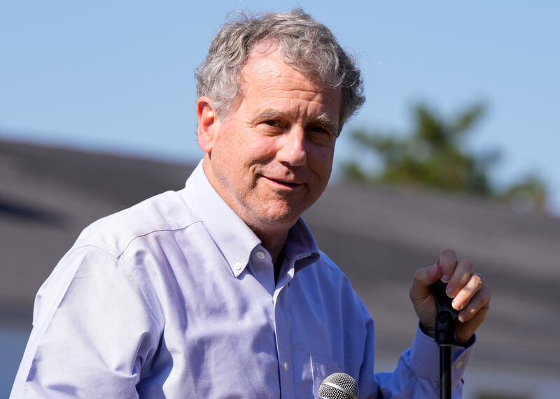 US election: Democrat Sherrod Brown is fighting to win another term in Ohio. Photograph: Jeff Dean/AP