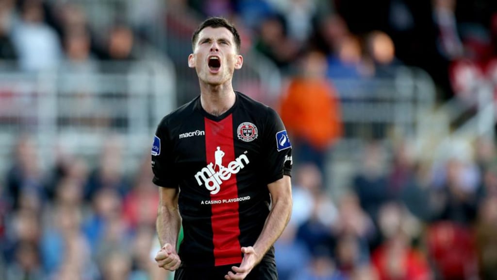 Bohemians’ Dinny Corcoran: last year the club, with 11 league titles, suffered a 14 per cent drop in its revenues to €675,000. Photograph: INPHO/Ryan Byrne