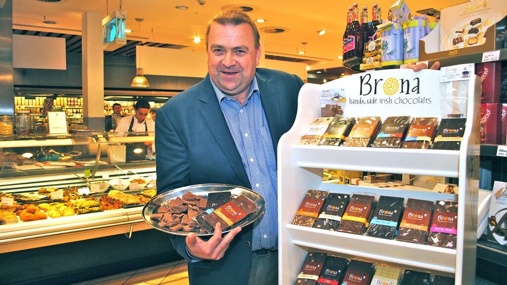 Brona’s Dan O’Connor: went on chocolate-making courses in France and Ireland and scraped €60,000 together to buy the chocolate machinery he needed.