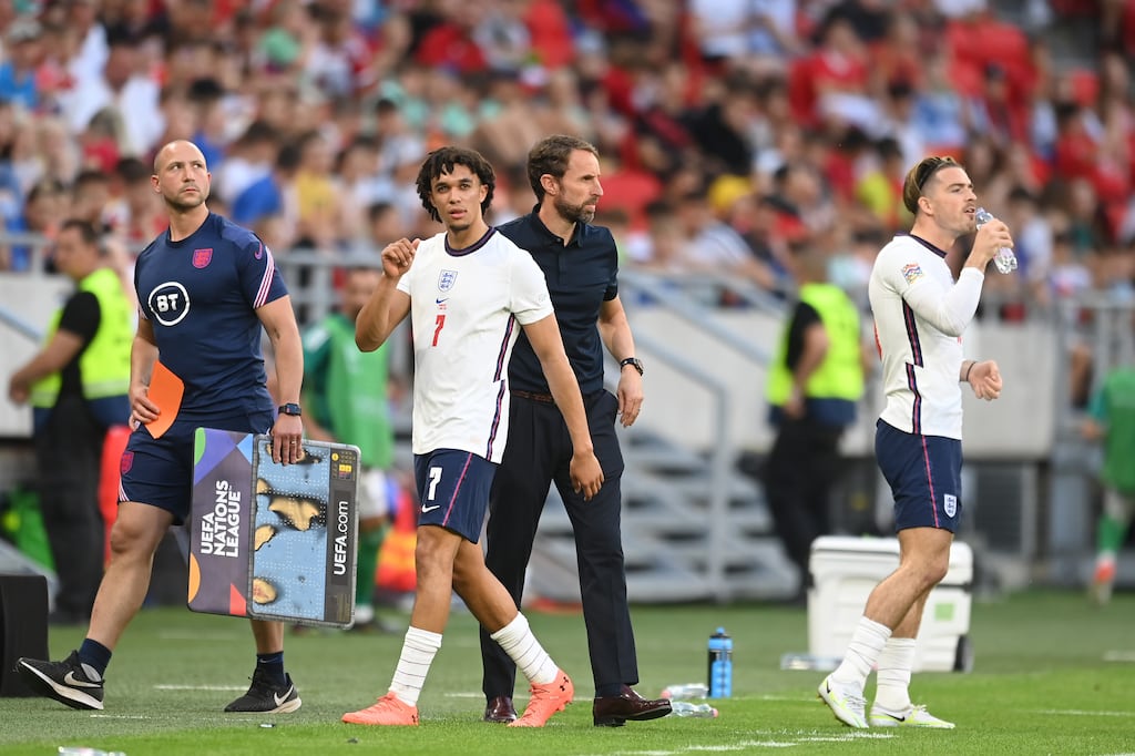 Trent Alexander-Arnold is in line to return to the England squad for the Euro 2024 qualifiers against Malta and North Macedonia. Photograph: Michael Regan/Getty Images