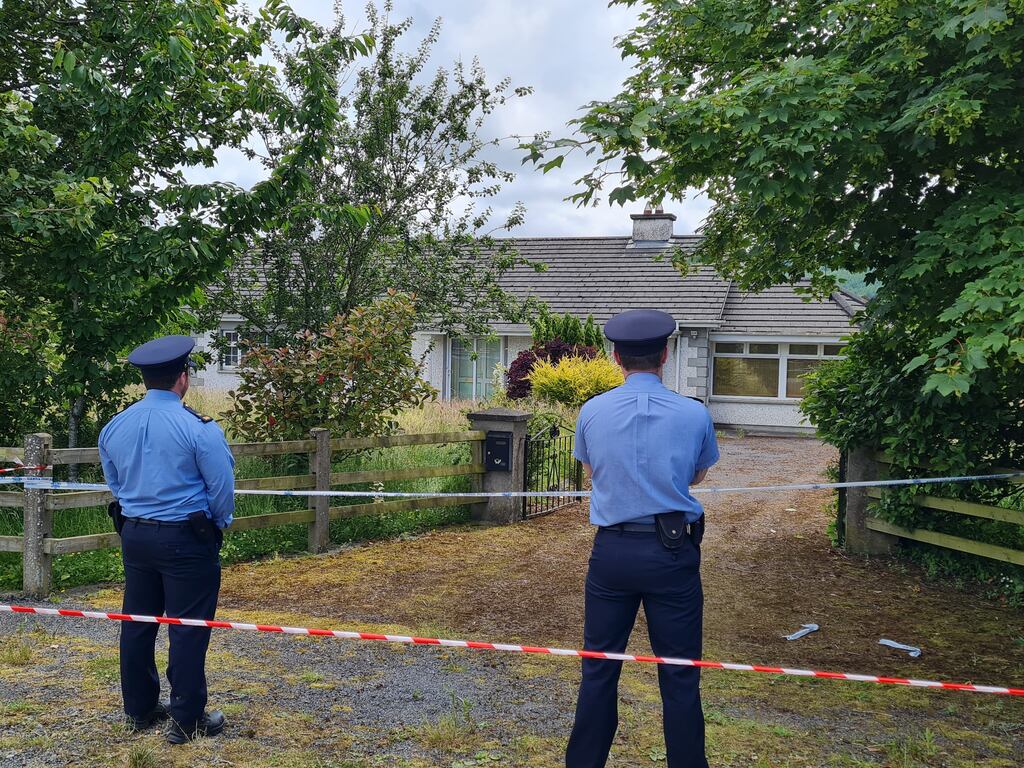 The bodies of the man and woman were removed to University Hospital Waterford where Chief State Pathologist Dr Linda Mulligan is due to carry out postmortems. Photograph: Barry Roche