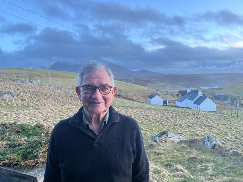 Celtic FC director and former UK government minister Brian Wilson at his home in Mangersta on Lewis. Photograph: Mark Paul