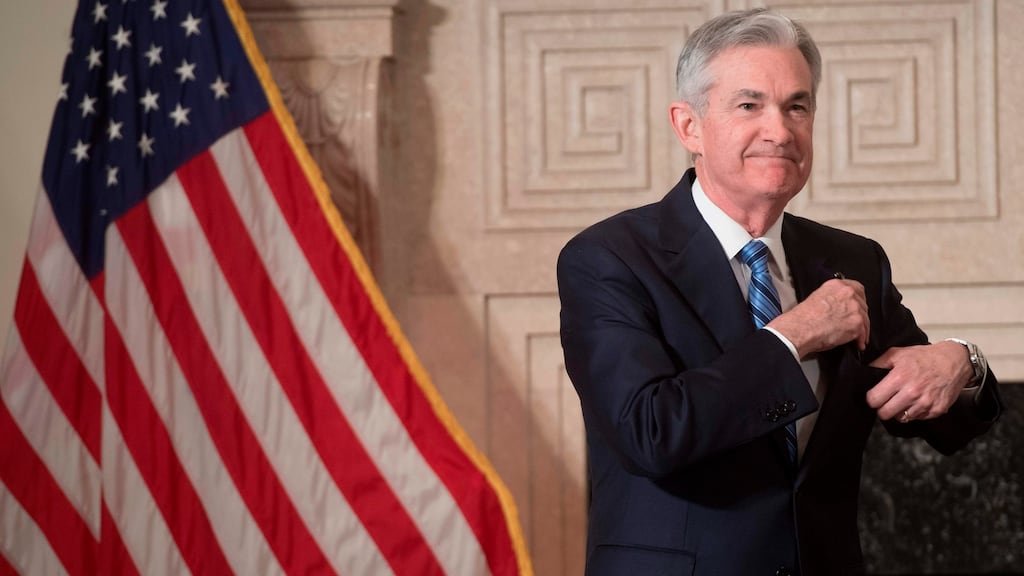 Jerome Powell: Investors, accustomed to “dovish” former Fed chiefs such as Janet Yellen, Ben Bernanke and Alan Greenspan, may have been disconcerted by Powell’s “demeanour and forcefulness”. Photograph: Saul Loeb/AFP/Getty Images