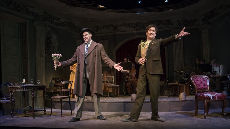 Risteárd Cooper and Rory Nolan in Jacques Brel is Alive and Well and Living in Paris at the Gate Theatre. Photograph: Pat Red