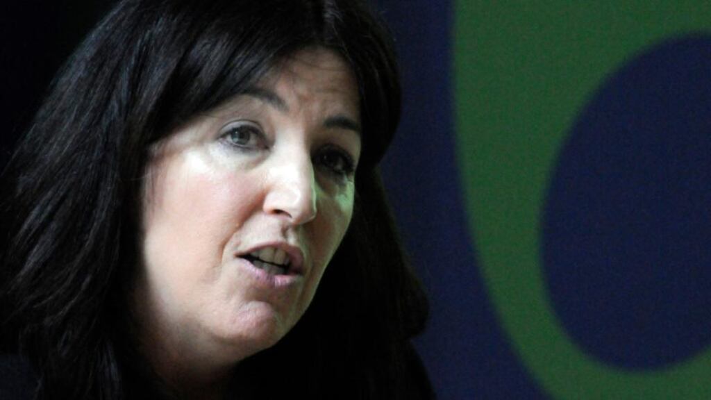 Fiona O’Connor, head of executive recruitment at Deloitte, at the National Women’s Council of Ireland conference “Women on Boards: the Next Steps” in Dublin yesterday.Photograph: Dave Meehan