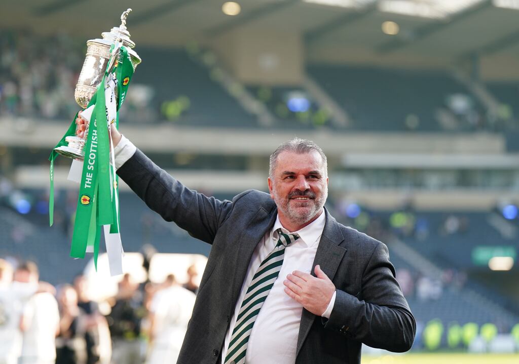 Tottenham are set to appoint Celtic boss Ange Postecoglou as their new manager. Photograph: Jane Barlow/PA Wire