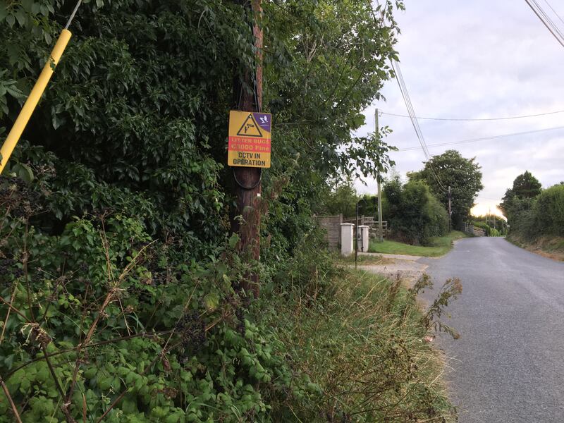 Flemington Lane in north Co Dublin has been a location for illegal dumping. Photograph: Stephen Farrell