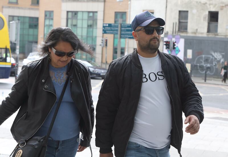 Lubomir Puska and Viera Gaziona arriving at the Central Criminal Court on Tuesday. Photograph: Collins Courts
