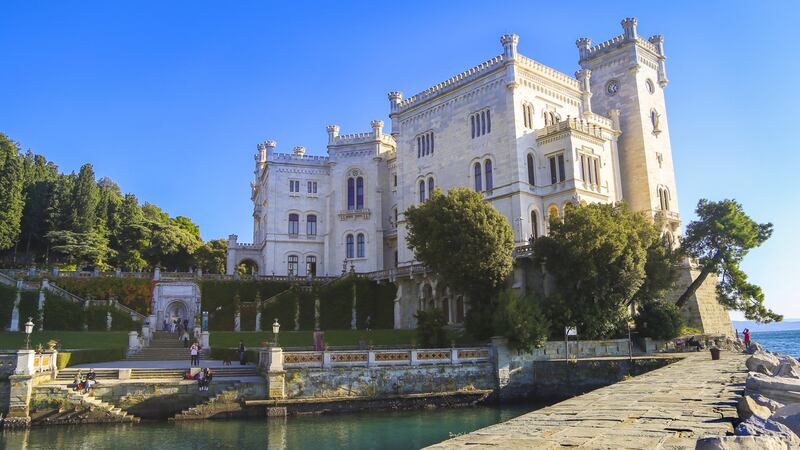 Miramare Castle: A 19th-century castle on the Gulf of Trieste, built from 1856 to 1860 for Austrian Archduke Ferdinand Maximilian and his wife, Charlotte of Belgium.