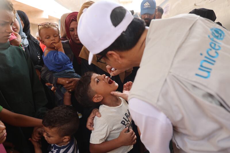 In September 2024 Unicef led a major vaccination campaign to immunise 560,000 children in Gaza against poliovirus. Disease outbreaks are among the deadliest threats to children during humanitarian emergencies. Unicef. Uni637065/ El Baba