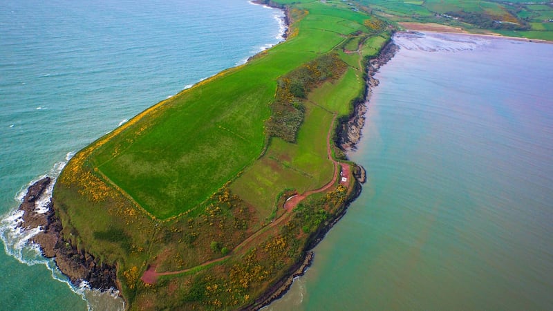 An aerial view of Creaden Head. Photograph: Jamie Malone/Thru My Eyes Photography
