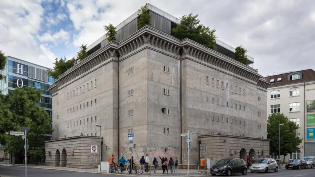 Sunday Morning: In Berlin-Mitte, at Sammlung Boros, see a stunning private collection of art housed in a former Nazi bunker. Photograph: Andreas Meichsner for The New York Times