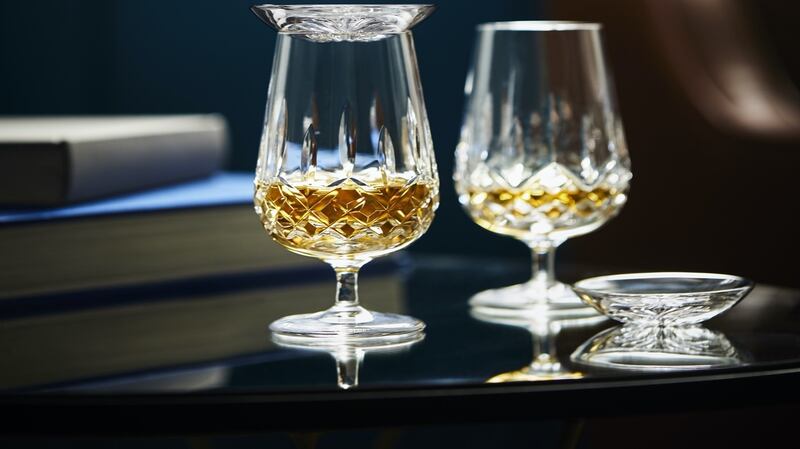 Irish whiskey, served in one of Waterford’s new snifters, €145 per pair