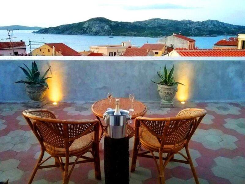 Terrace of penthouse in Sardinia