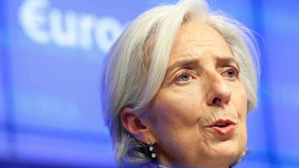 International Monetary Fund (IMF) managing director Christine Lagarde welcomed the Bank of Japan’s planned reforms. Photograph: Sebastien Pirlet/Reuters