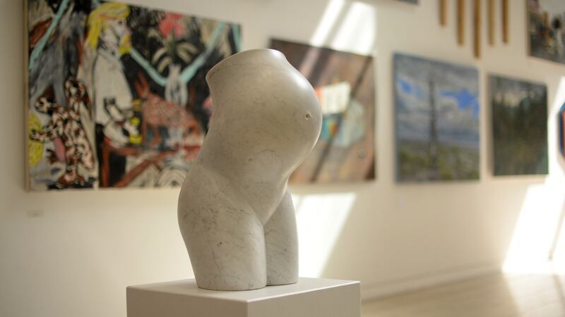 Venus of Holles Street, by Jason Ellis, on the shortlist for the 2018 RCSI Art Award, in association with The Irish Times and the RHA Annual Exhibition. Photograph: Dara Mac Dónaill/The Irish Times