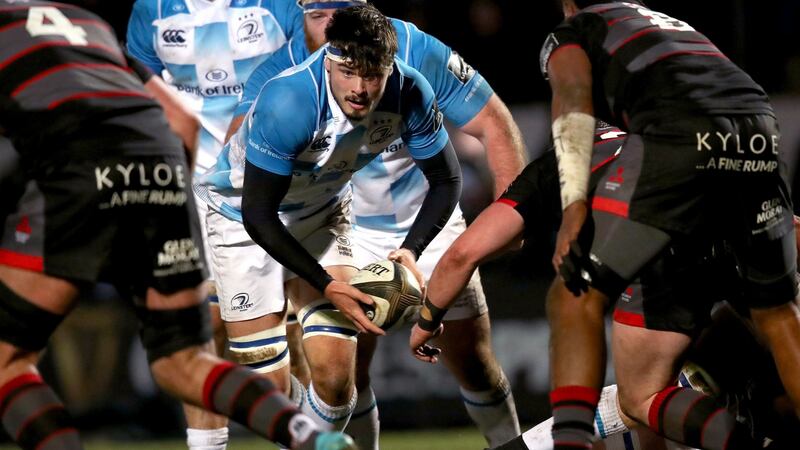 Max Deegan in action for Leinster against Edinburgh. Photograph: Bryan Keane/Inpho