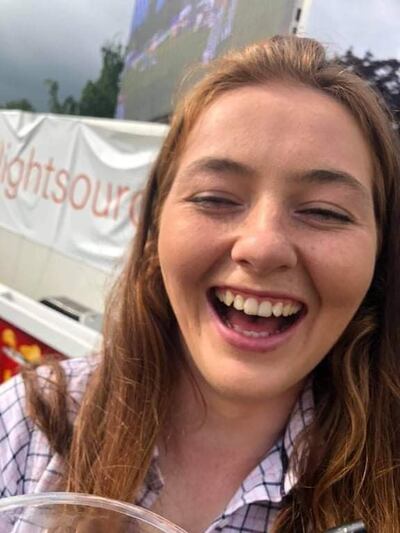 Katie Simpson: Her sister Rebecca remembers Katie's distinctive smile, the one that shines out of every photograph. Photograph: Courtesy of family