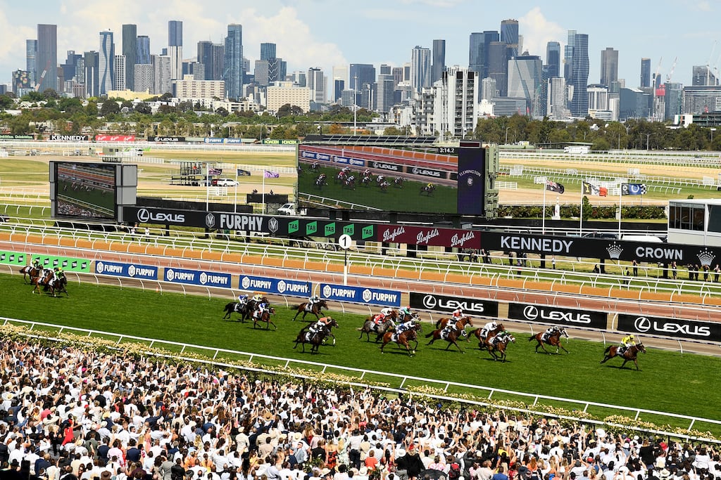 Mark Zahra riding Without a Fight wins in Melbourne. Photograph: Josh Chadwick/Getty