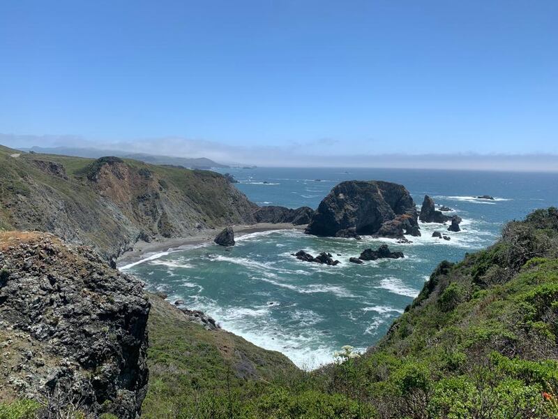 The Californian coastal scene from near Gualala and Anchor Bay. Photograph: Peter Murtagh