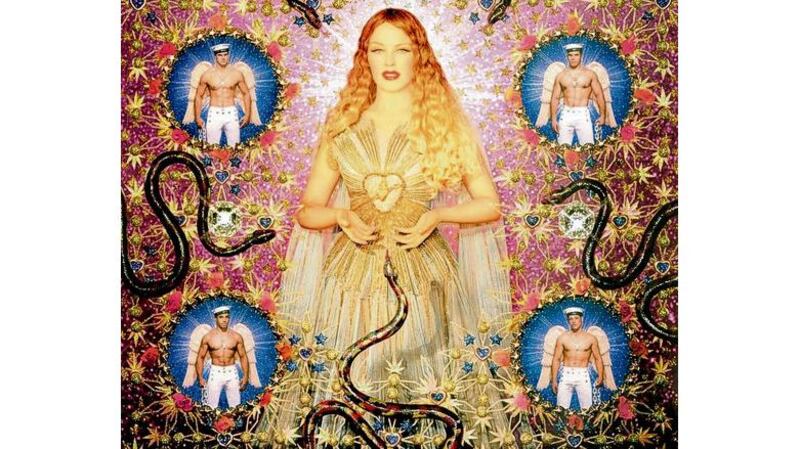 John Paul Gaultier style: La Vierge aux serpents with Kylie Minogue
