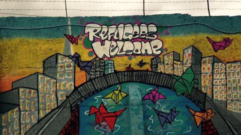 A mural at Dalymount Park, home of Bohemians FC.