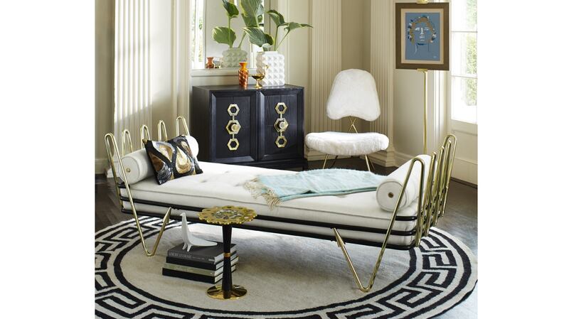 Greek key rug from Jonathan Adler