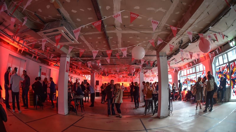 The launch of Fillit, which took place at a mystery city centre location in Dublin on 14th July 14th, 2016. Photograph: Ruth Medjber